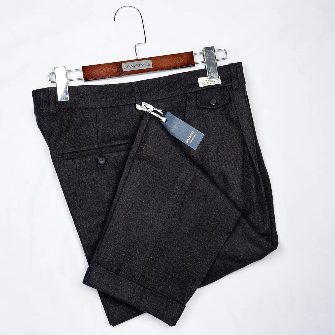 شلوار پشمی مردانه دمپا پاکتی - Thumbnail 2